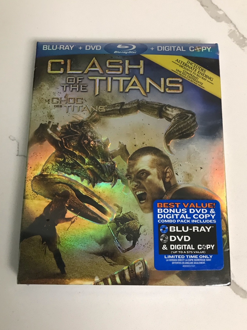 Clash of the Titans Blu-ray + DVD + Digital Copy 2010 - NIB